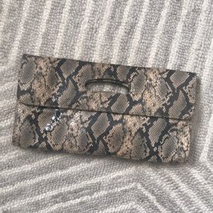 Hobo Snakeskin Clutch